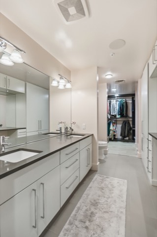 Primary bath double vanity