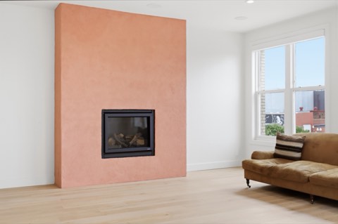 Gas fireplace, main living room